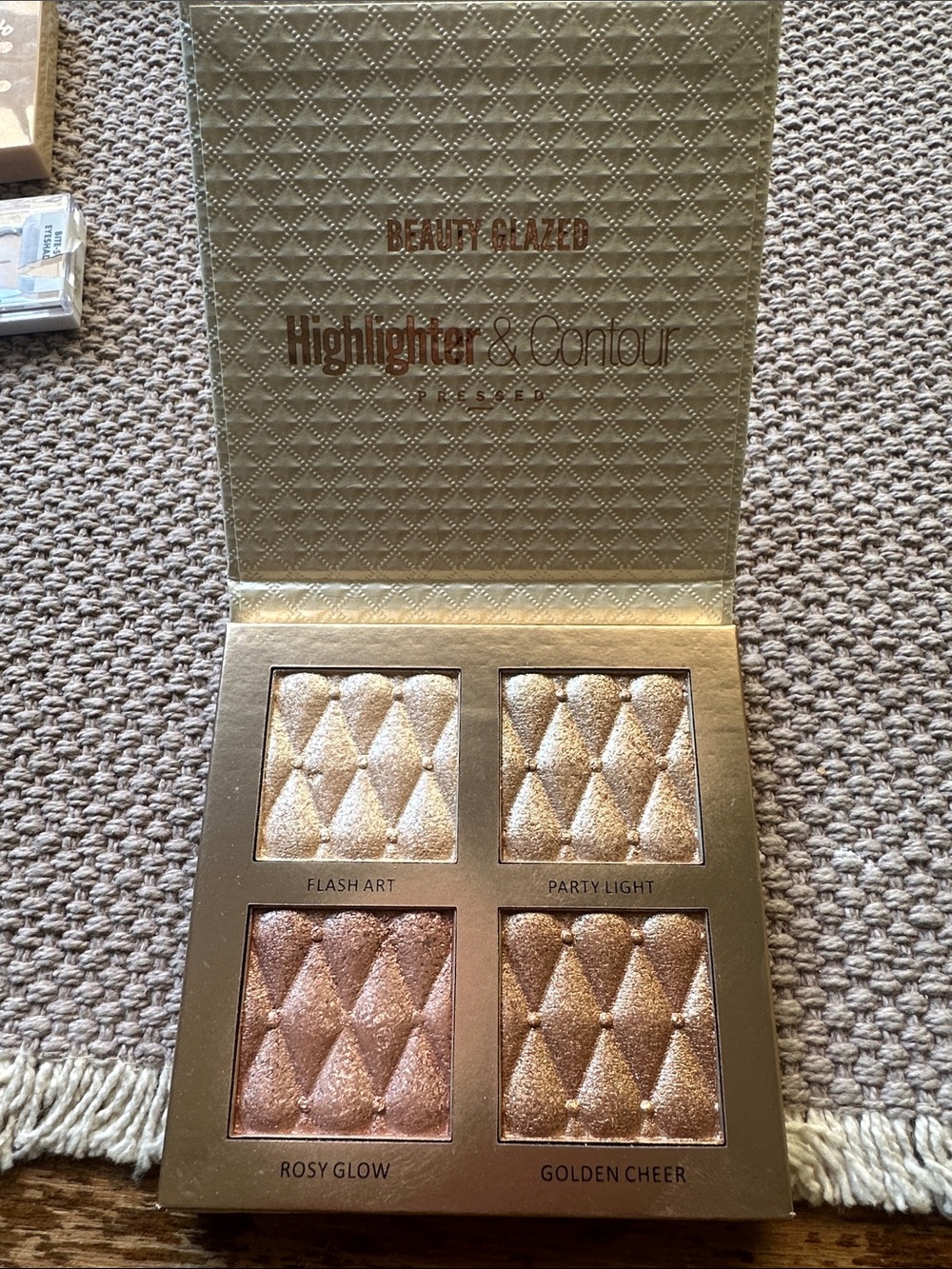 Beauty Glazed Highlighter & Contour Palette — Champagne & Rose Highlighters